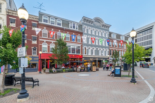 Set in the historic West Market Square, Blaze Bangor, is one of many restaurants in the area.