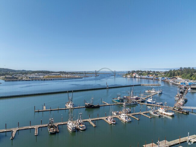 The marina provides a range of facilities for boating enthusiasts.