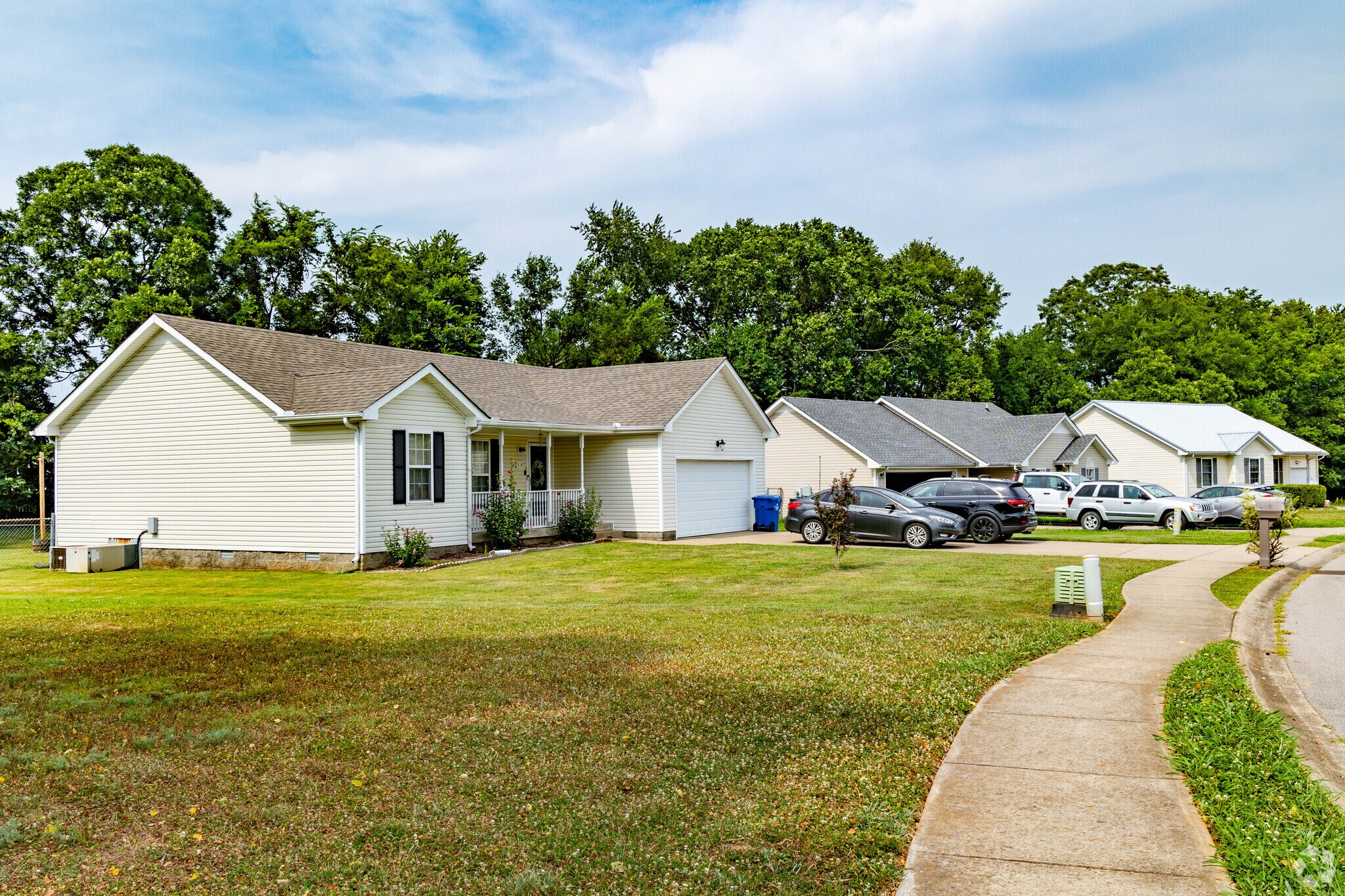 Rows of homes with green yards can be found in Avalon.