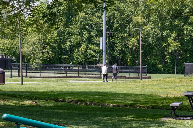 Friends meet up for a afternoon walk at the Fairfield recreation area.