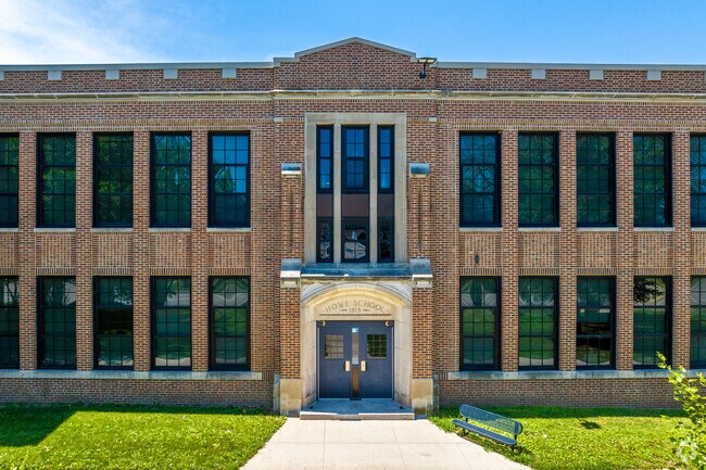 Howe Elementary School is a historic school on Des Moines' south side, in Indianola HIlls.