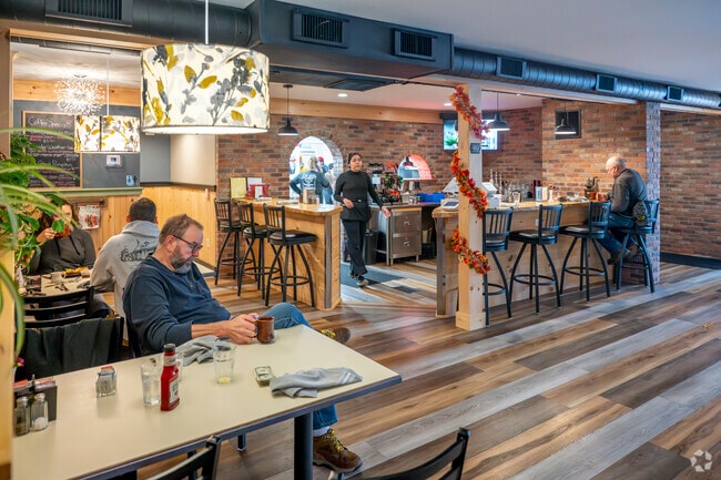 Stay for lunch in the cozy neighborly atmosphere at the Brick and Grills restaurant in Ashaway.