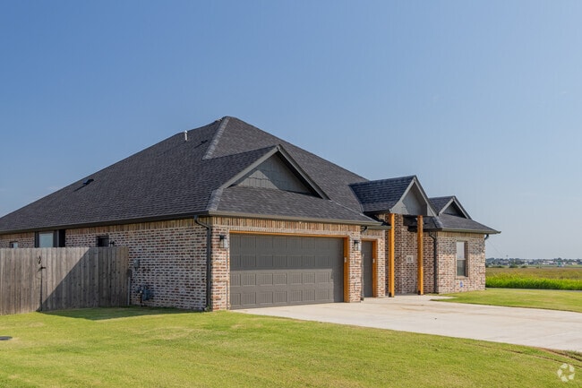 Contemporary homes, many of which are newly built, stand out among the housing options.