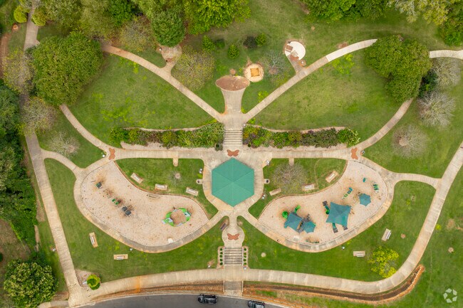 Sedgefield Neighborhood Park is a large and well planned park that is popular with families.