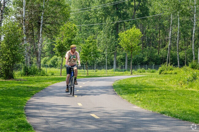 Eidem bikers can ride along the Rush Creek Regional Trail.