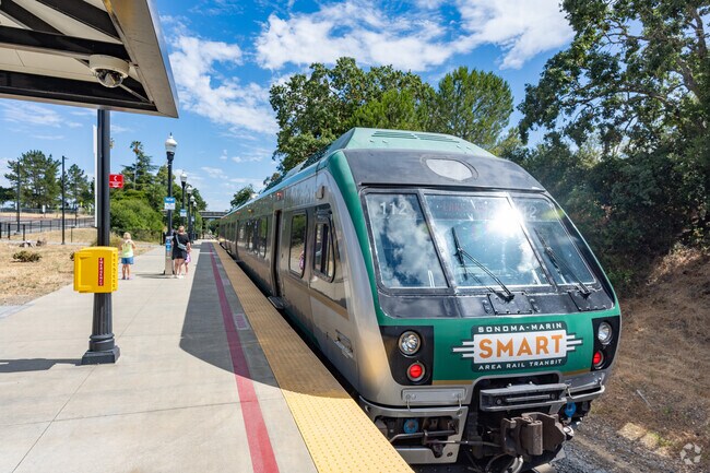 The SMART offers transit through Ignacio to the Sonoma County Airport and San Francisco Ferry.