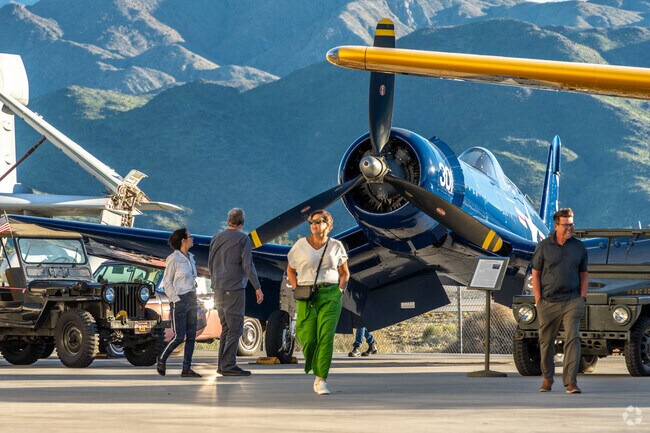 Explore the rich history of aviation at the Palm Springs Air Museum near Cimarron Cove.