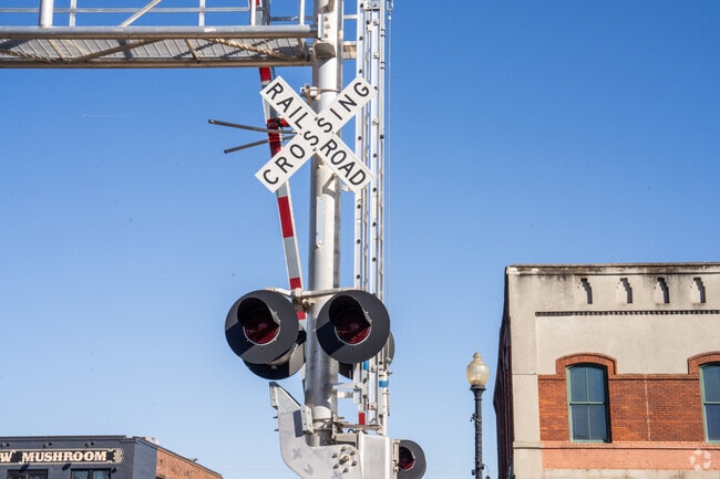 About 40 trains pass through Downtown Cartersville daily.