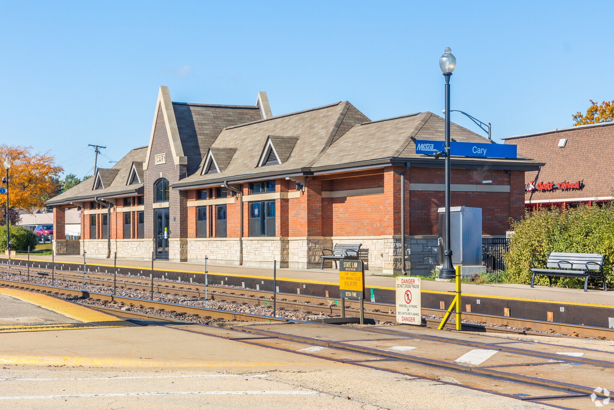 Slocum Lake residents can get to Chicago at the local Cary Metra station.