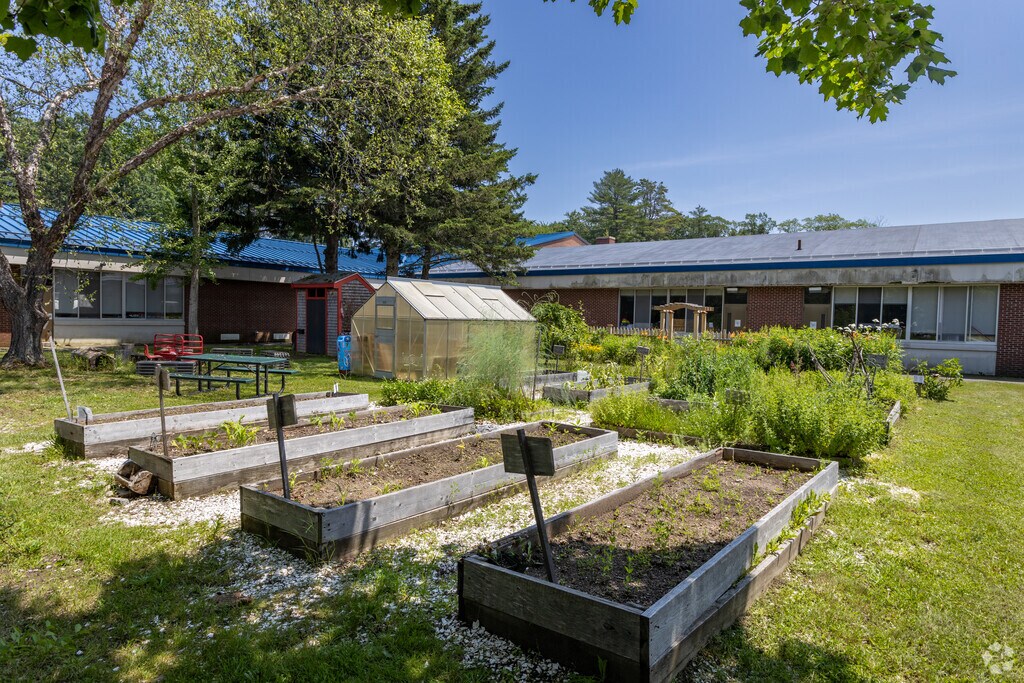 Mary C. Dondero Elementary School in Portsmouth has a school garden.