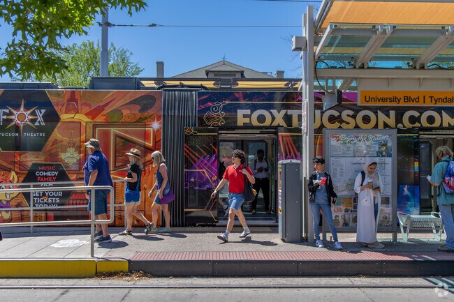 The SunLink StreetCar takes West University locals from the UA to Downtown Tucson.