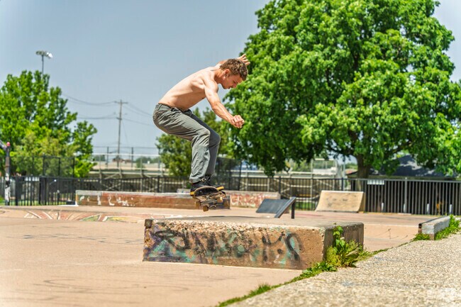 Ranney Skate Park in Eastfield draws frequent local skaters.