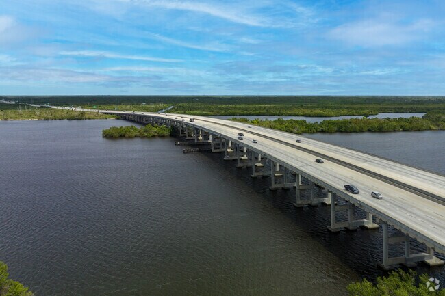 Interstate 75 runs north across the river and is accessible from Morse Shores.