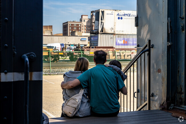 Train spotters of all ages love living in close proximity to Elkhart's historical rail yard.