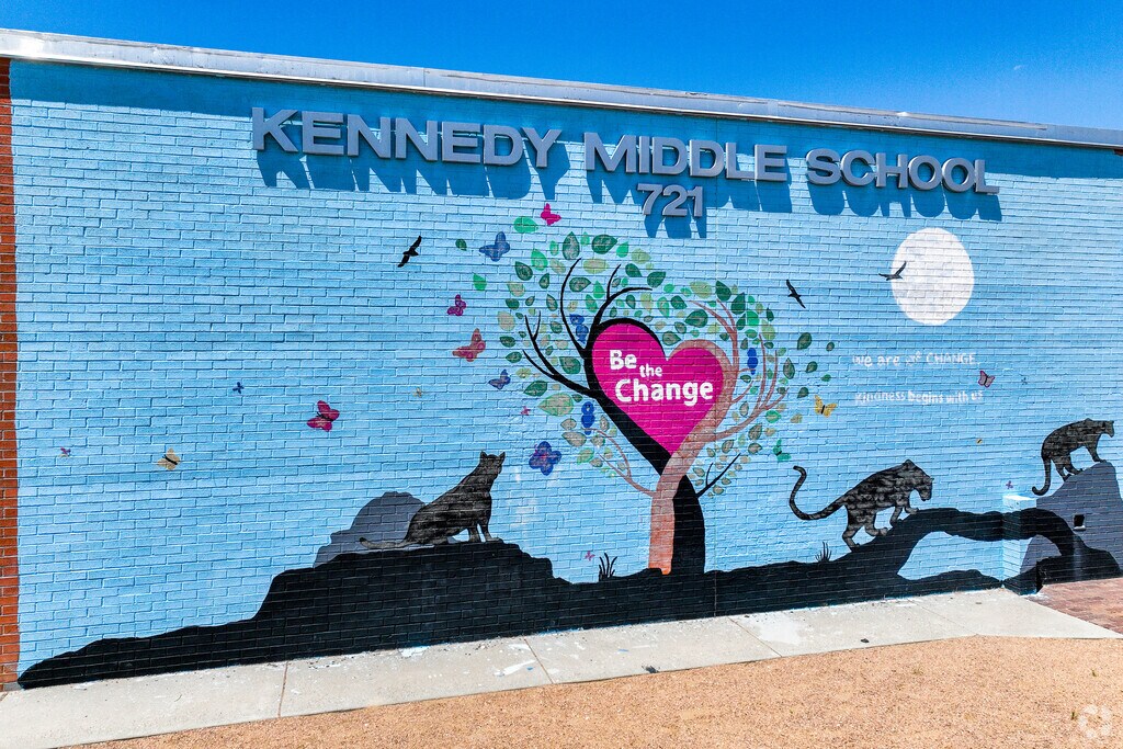 Kennedy Middle School mural.