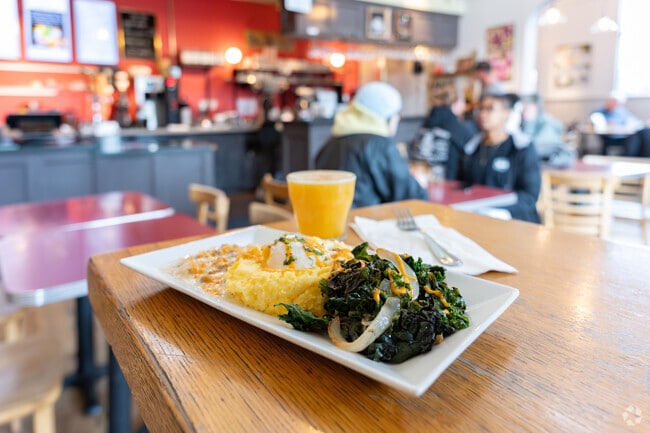 Enjoy a chanterelle omelette in Downtown-Uniontown at Cafe Brio.