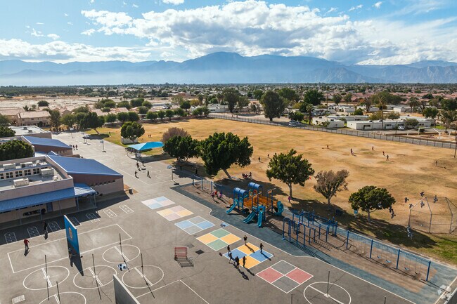 Students enjoy the playgrounds at Martin Van Buren Elementary School.