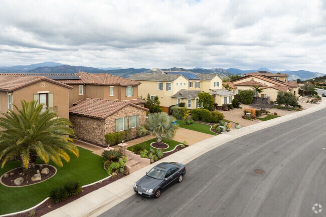 The homes on the top hills of Sky Ranch have panoramic views of the mountains.