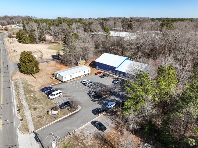 An aerial view of C3 Concord Christian School. A small Christian school.