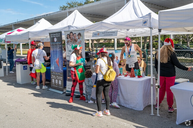 Locals visit the Health & Fitness Festival in Weston, FL.
