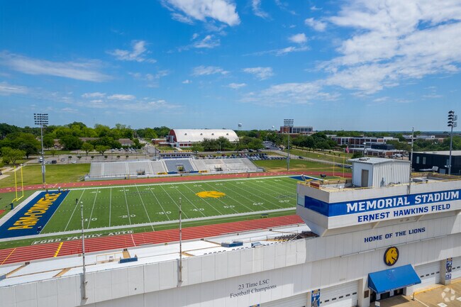 Ernest Hawkins Field at Memorial Stadium is an athletic stadium located in Commerce, Texas.