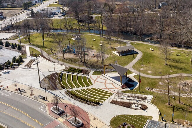 See the newly constructed amphitheater at Riverside Park in the City of Auburn Hills