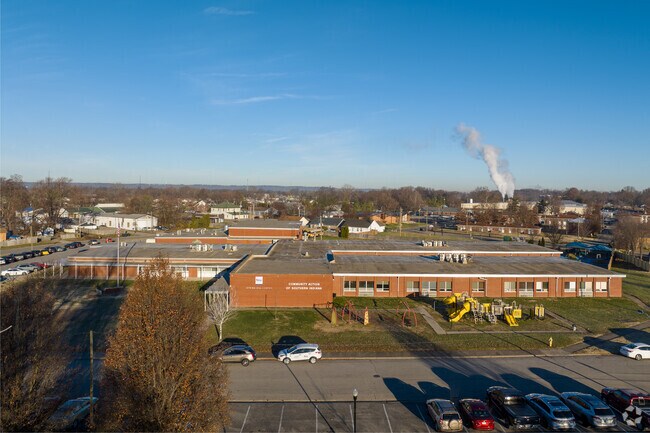 Spring Hill Elementary School as seen from above.