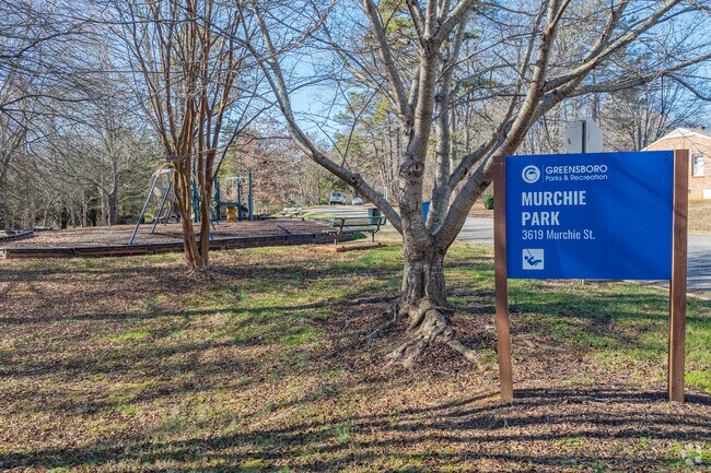 Murchie Park is a small city park in a residential area.