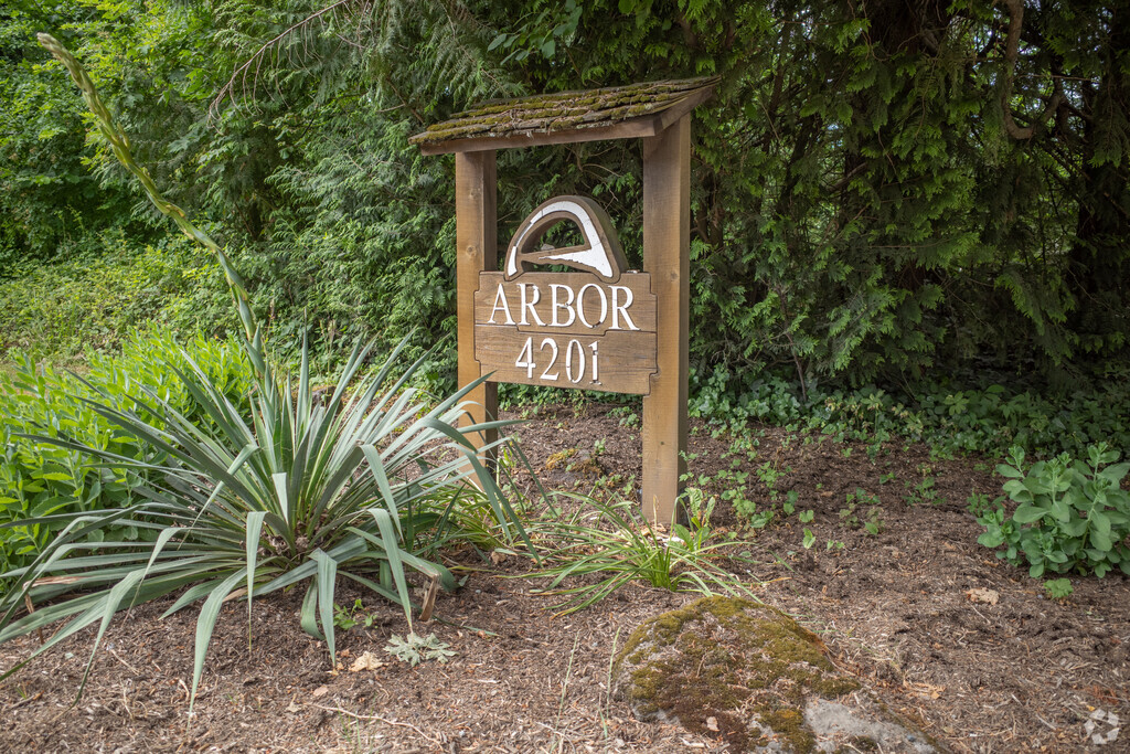 The Sign for Arbor School of arts and Sciences in Stafford Neighborhood.