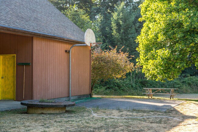 Students can practice their free throw at Humboldt Bay Christian School.