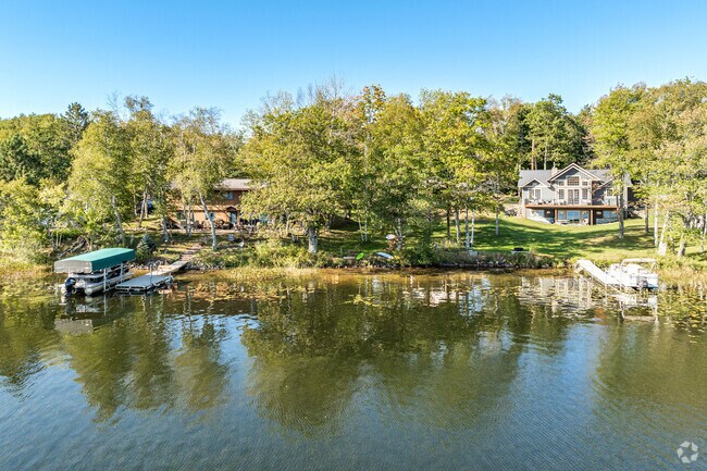 Homes on Big Lake serve as cabins and full-time residences.