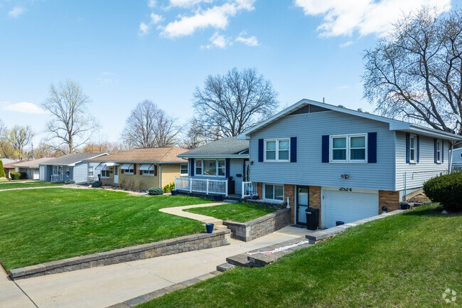 Most yards in Hamilton Park are wide with long driveways.