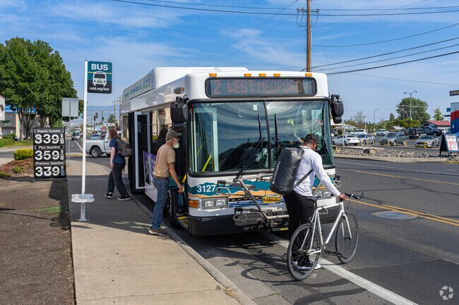 West Main residents can catch the Rogue Valley Transportation bus to get around town.