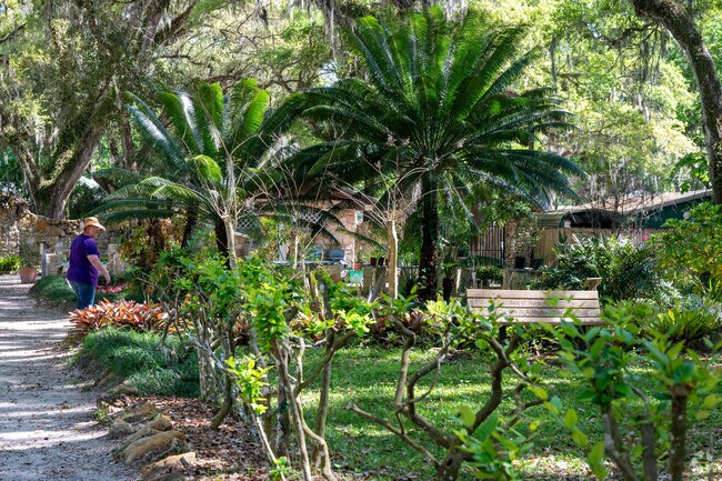 Briarwood is located a few miles away from Dunlawton Sugar Mill Botanical Garden.