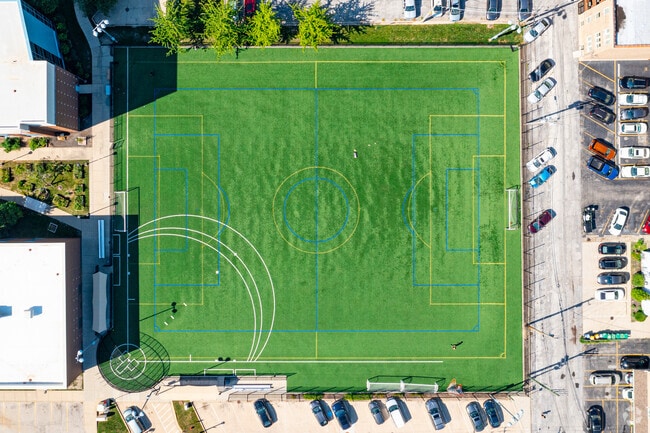 Percy Julian Middle School offers a sports field for students to use.