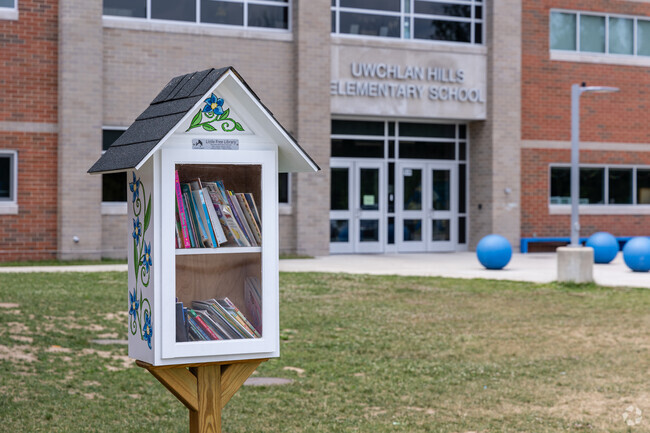 There is a Little Free Library near the entrance of Uwchlan Hills Elementary School.
