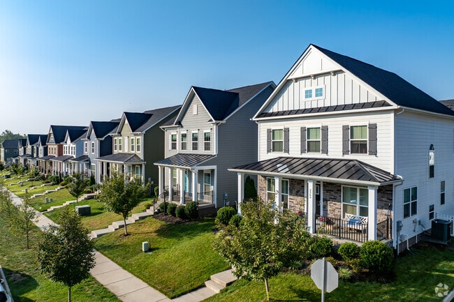 Craftsman styles are prominent in the Rivanna neighborhood.