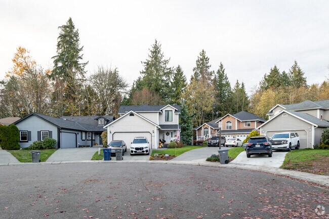 Colorful and contemporary clapboard homes with three bedrooms go for $500,000 to $700,000.
