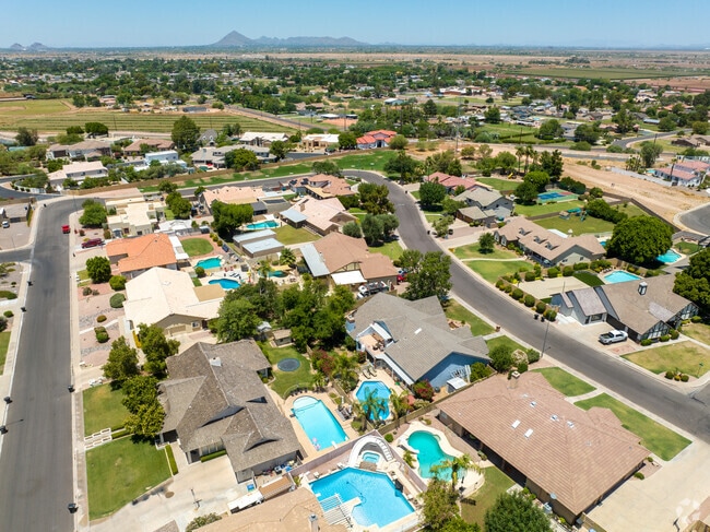 Lehi is adjacent to the Salt River on the north in Mesa, AZ.