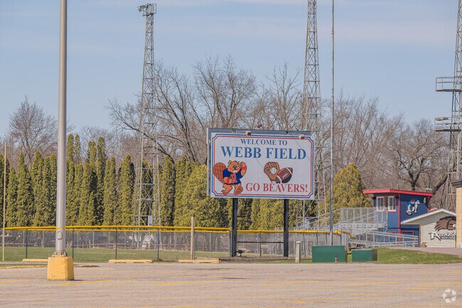Webb Middle School offers sports field for students.