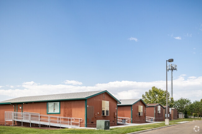 Sattelite classrooms at. Rocky Mountain High School.