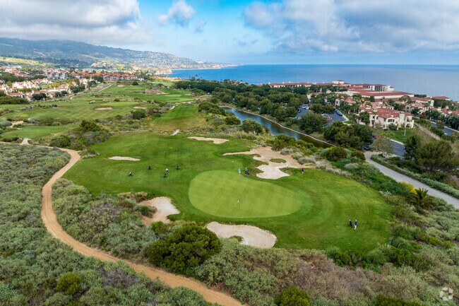Golf courses with Ocean views are a feature of Rancho Palos Verdes.