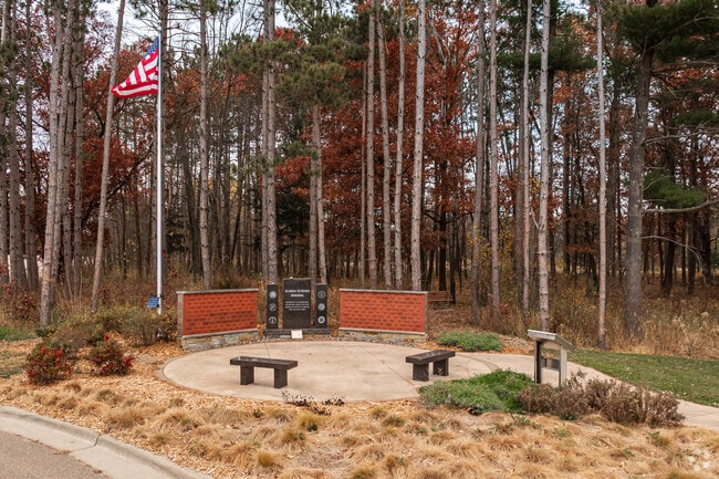 At Lilleskogen Park in Scandia you’ll find the Scandia Veterans Memorial honoring those who served.