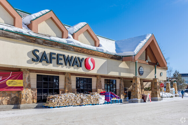 Locals shop for groceries at Safeway.