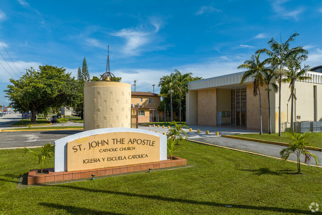 St. John the Apostle School is annexed to the Church.