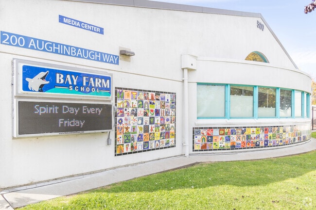 Academic progress is very low at Bay Farm but test scores are 10 out of 10.