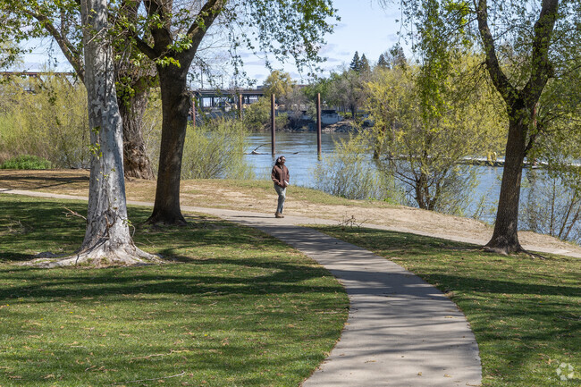Many Lighthouse residents go for relaxing walks along the river's edge.