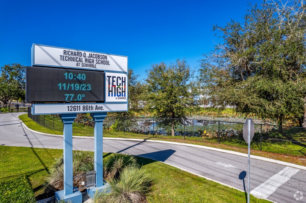 Richard O. Jacobson technical high school teaches kids 9-12th.