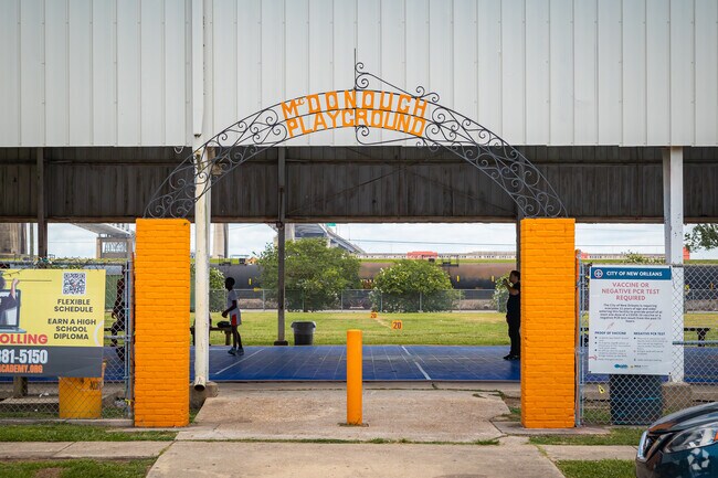 McDonough residents can stretch their limbs at the local McDonough playground.