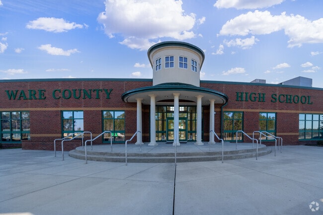 Ware County High School is a B rated on Niche and has lots of school spirit.